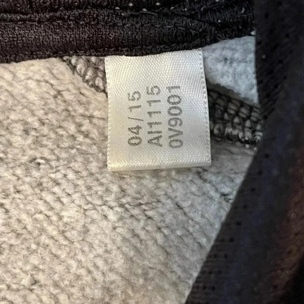 ADIDAS‎ grey and black hoodie Size: medium